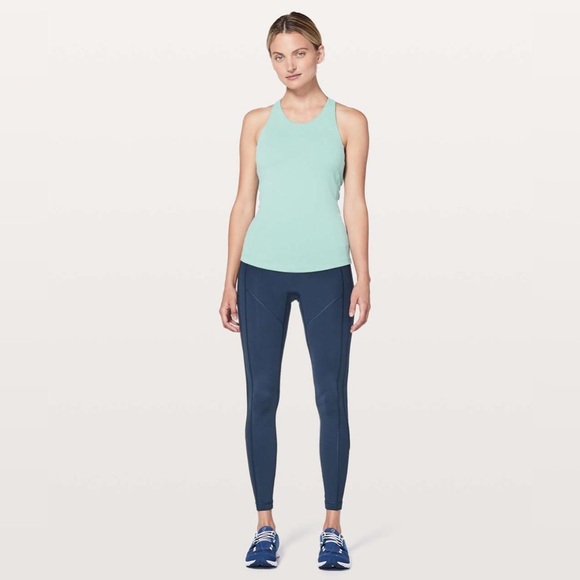 Lululemon Sweat Reps 2 in 1 Tank in Rip Tide color (Size 4) - Picture 4 of 9